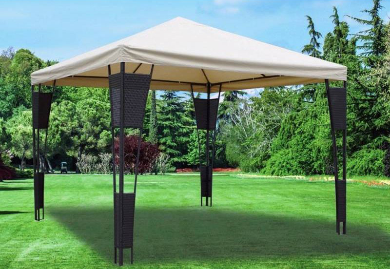 GAZEBO 3X3 MT IN ACCIAIO "IBIZA" PAPILLON