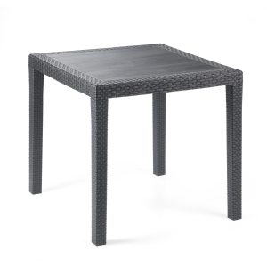 Tavolo da giardino plastica King effetto rattan