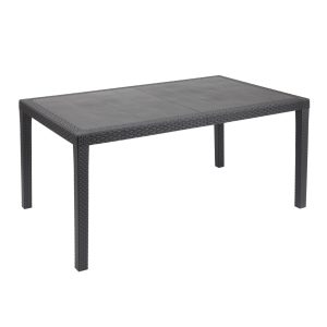 Tavolo da giardino plastica Prince effetto rattan