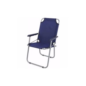 SEDIA PIEGHEVOLE Blu struttura acciaio verniciato 65x55x44 cm