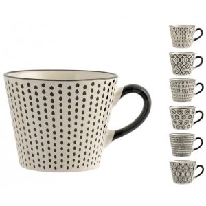 Tazza jumbo Vhera Stoneware Decori Assortiti H&H 340 ml