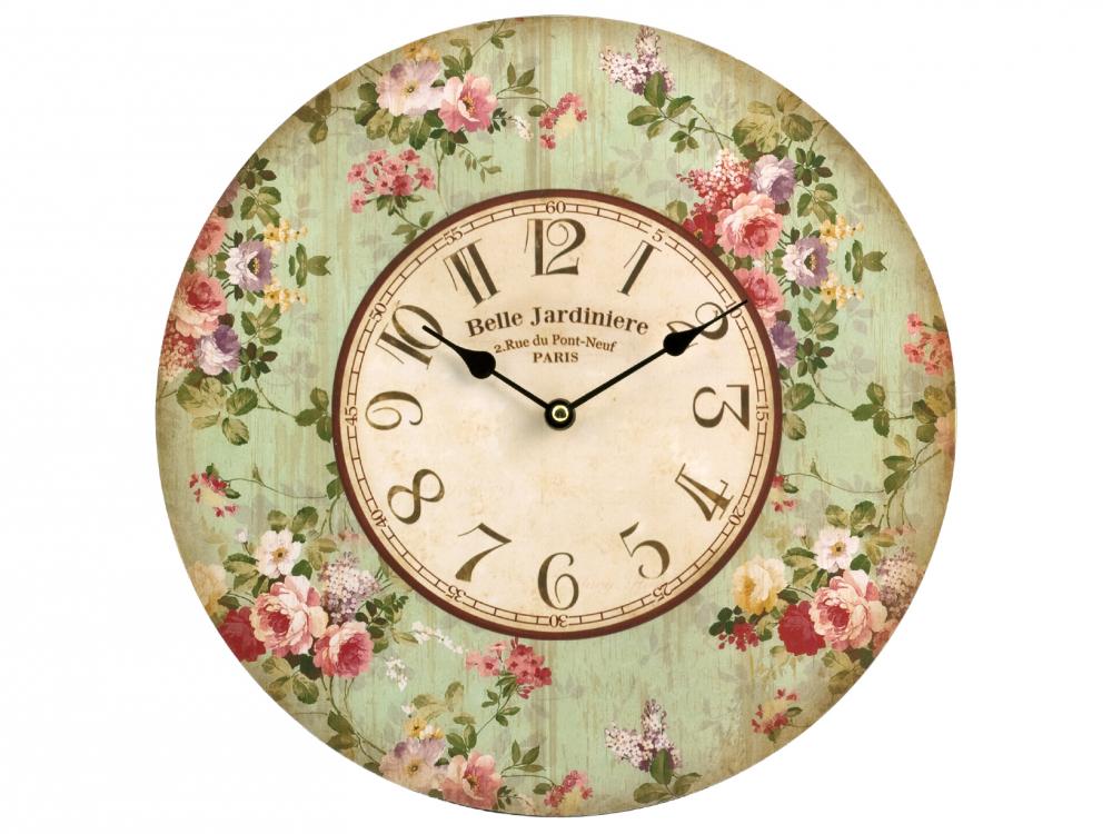 Orologio da parete decorato Fiori 34 CM H&H