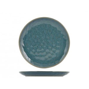 Piatto frutta Mykonos H&H stoneware blu 22 cm