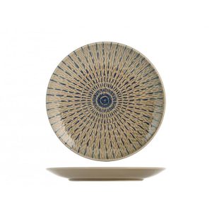 Piatto frutta Tahiti H&H stoneware marrone 20 cm