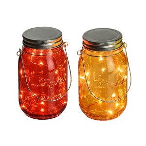 Barattolo Vetro 4 Colori 15 MicroLED Classic 1,5mm Luce Fissa Batteria