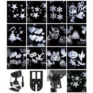 Proiettore GARDEN 12 Soggetti intercambiabili 4x3W LED BIANCO