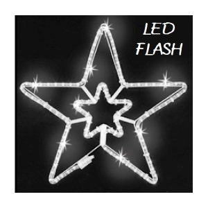 STELLA LED LUCE CHIARA CON FLASH E LUCE CALDA 60X60 CM