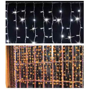 TENDA 200 LAMPADE LED CON VARIATORE LUCE CHIARA E CALDA