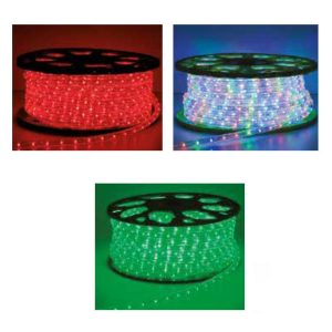TUBO LUMINOSO LUCE FISSA LED 44 METRI COLORI VARI