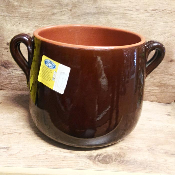 MARMITTA 2 MANICI TERRACOTTA VULCANIA 18 CM