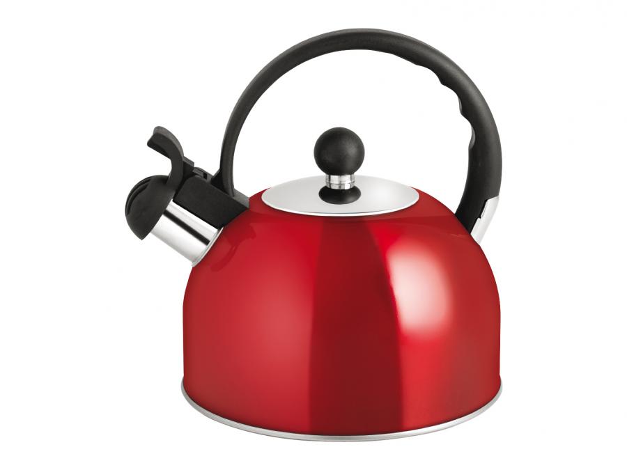 Bollitore Inox Phoenix Rosso con Fischio lt 2 Home