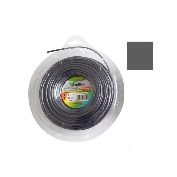 Filo decespugliatore nylon alluminio professionale quadro 3 mm 50 m
