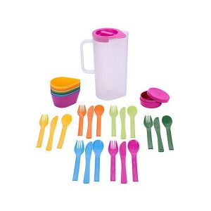 PARTY SET CARAFFA POSATE BICCHIERI CULINARIO