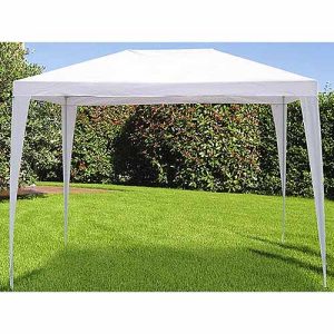 GAZEBO PE POLIESTERE BIANCO 3x3 METRI