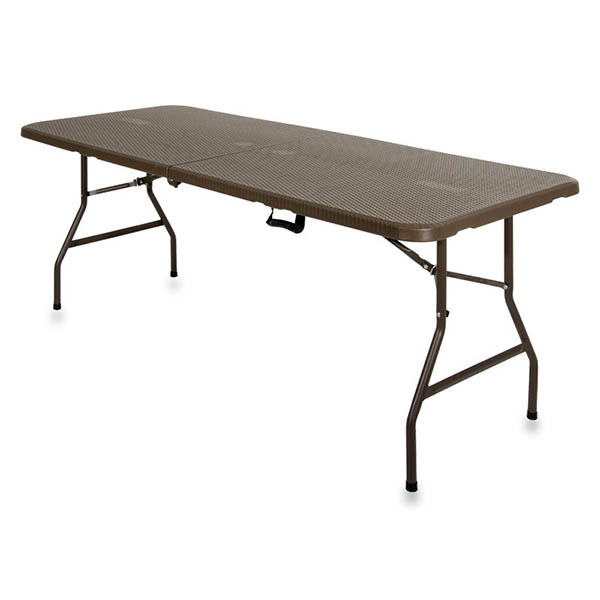 TAVOLO PIEGHEVOLE MARRONE 180x75x74h cm