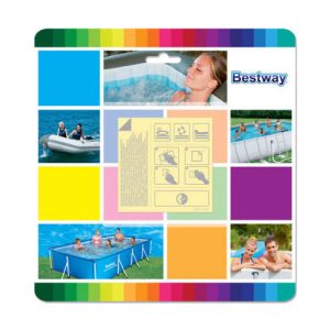 TOPPA IMPERMEABILE RIPARAZIONE PISCINA 10 PEZZI BESTWAY 62091
