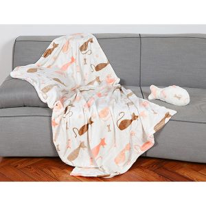 SET COPERTA E CUSCINO KANGURU FANTASIA CAT