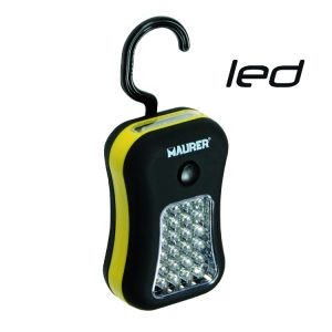 TORCIA MAGNETICA MAURER CON GANCIO 24+4 LED 60 LUMEN