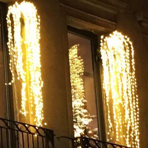 CASCATA DI LUCI 432 LED FLASH luce calda