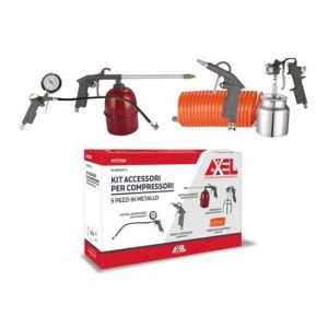CONFEZIONE KIT 5 PEZZI ACCESSORI ARIA COMPRESSA AXEL