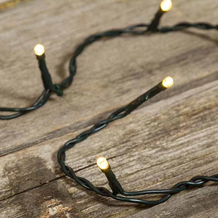 Catena MB 20 LED MULTI - BIANCO - CLASSIC 5mm Luce Fissa 1,5+2m-LUCE CLASSIC