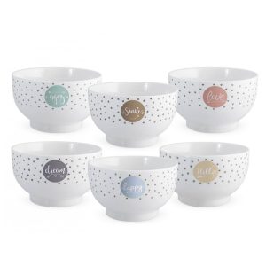 Tazze scodella colazione senza Piattino H&H Enjoy 550 ml decori assortiti