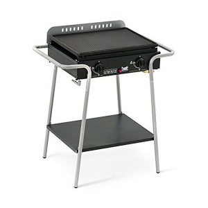 BARBECUE GAS BST TOLEDO Piastra ghisa rigata 54X42X85 cm 6,4 Kw