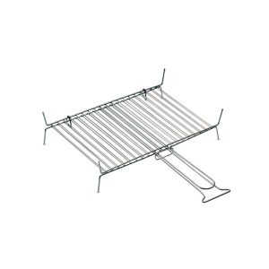 Griglia doppia 19 barre filo acciaio cromato con maniglia 40×30 cm ferraboli