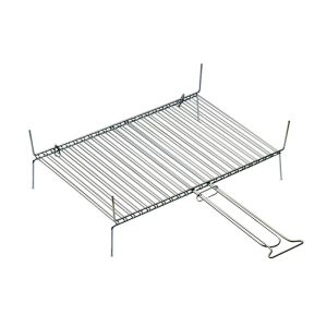 Griglia doppia 23 barre filo acciaio cromato con maniglia 50×35 cm ferraboli