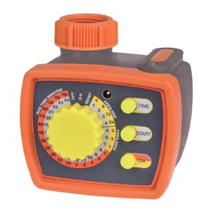 Programmatore analogico con orologio e valvola a sfera Papillon