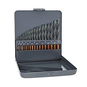 Scatola set 19 punte elicoidali Hss Din338 Sprint Master ø 1 - 10 mm Alpen