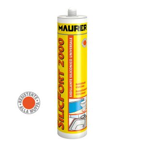 Silicone Sigillante Acetico SILICFORT 2000 Trasparente 280 ml MAURER