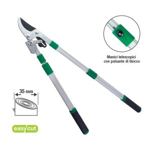 tagliarami telescopico taglio passante cricco lama easycut ø 35 mm papillon