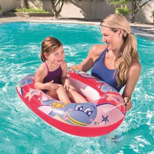 Canottino Gonfiabile Con oblò Balena Colorato Bestway 34037 102X69 cm