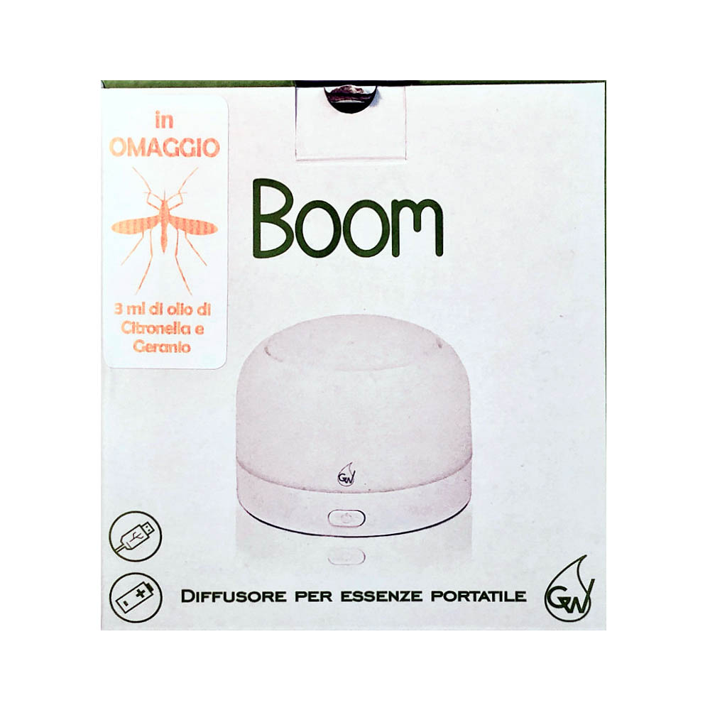 Diffusore aromi portatile senza acqua a microventilazione Boom Gisa