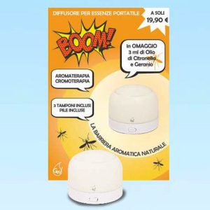 Diffusore aromi portatile senza acqua a microventilazione Boom Gisa