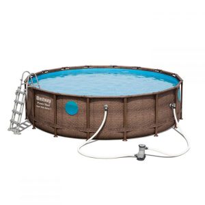 Piscina Power Steel Swim Tonda Bestway 56725 488x122 cm