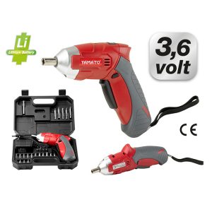 AVVITATORE Batteria Litio 1,3 Ah 3,6 V In Valigetta con 24 BITS Yamato