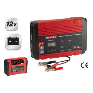 Caricabatterie e Mantenitore Display LCD 12v 2-12A SMART 12 YAMATO