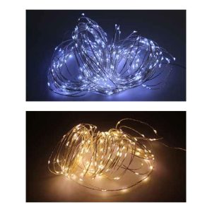 300 Micro LED FILO RAME 31V IP44 ESTERNO LUCE CHIARA e CALDA
