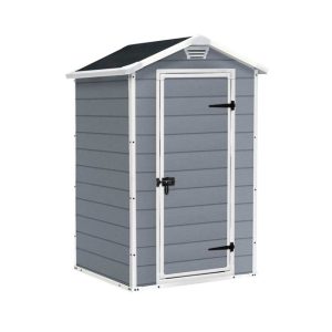 Casetta Giardino KETER MANOR 4X3 Grigio Resina 128x94x196 cm