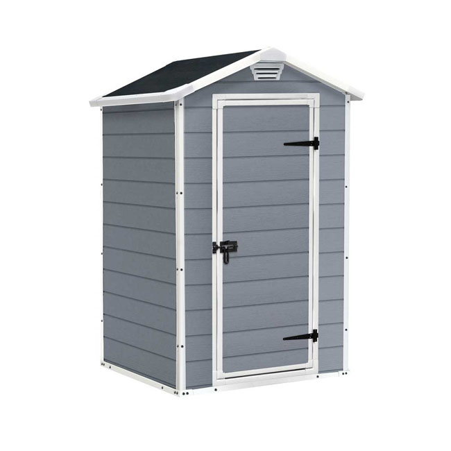 Casetta Giardino KETER MANOR 4X3 Grigio Resina 128x94x196 cm