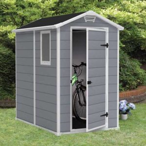 Casetta Giardino KETER MANOR 4X6 Grigio Resina 130x192x198 cm
