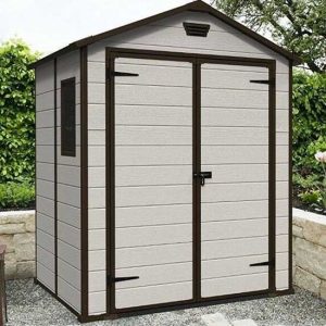 Casetta Giardino KETER MANOR 6X5 DD Beige Resina 185x152x226 cm