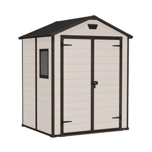 Casetta Giardino KETER MANOR 6X5 DD Beige Resina 185x152x226 cm