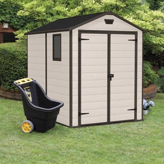 Casetta Giardino KETER MANOR 6X8 DD Beige Resina 185x236x227 cm