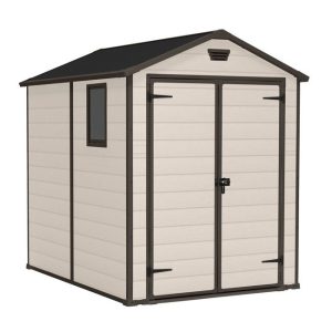 Casetta Giardino KETER MANOR 6X8 DD Beige Resina 185x236x227 cm