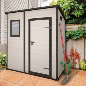 Casetta Giardino KETER MANOR Pent 6X6 Beige Resina 183x185x200 cm