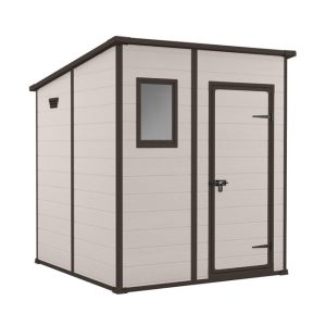 Casetta Giardino KETER MANOR Pent 6X6 Beige Resina 183x185x200 cm