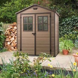 Casetta Giardino KETER SCALA 6X5 DD Resina 185x152x226 cm